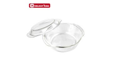 Round Glass Casserole