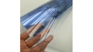 Transparent light blue hard PETG