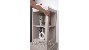 P118: 360° dual-direction soft-close rotation cabinet system