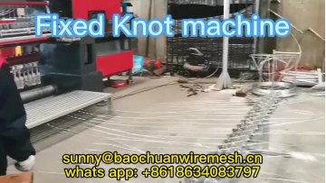 Best Price! Plc Control Fixed Knot Weave Steel Mesh Fence Making Machine1