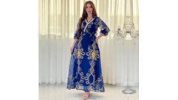 New  Women Jalabiya Dress Muslim Abaya Mesh Embroidery Ramadan Breathable Traditional Muslim Clothing and Accessories1