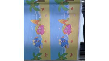 Livite 0.34mm white printing PVC durable coated fabric swimming pool materials is in production.