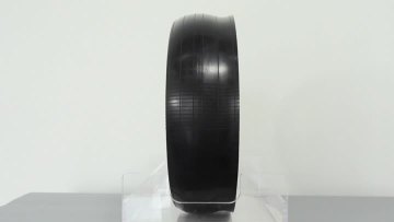 HC-A009 White Nylon & Steel Rim Gauge Wheel