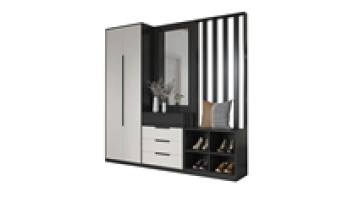 One-piece household large-capacity entrance cabinet shoe cabinet cloak cabinet entry door screen customization1