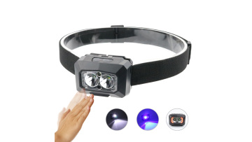 Portable 3 modes usb headlamp led rechargeable sensor control 18650 headlamp outdoor1