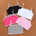 4Pc/lot Girls Comfortable Sports Training Bra Cotton Crop Top Kids Underwear 8-14years