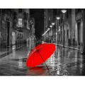 GATYZTORY Frameless Red umbrella DIY Painting By Numbers Modern Wall Art Paint By Numbers Adult Hand Painted For Home Decoration