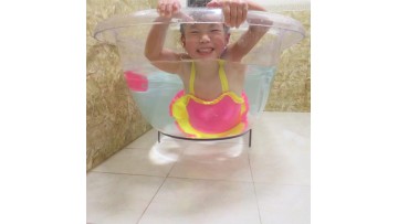Transparent PC board bathtub