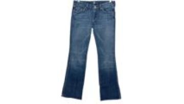 Custom Stacked Jeans Ladies High Waist Distressed Flare Printed Loose Dark Blue Jeans Pants for Women1