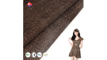 Custom Polyester Spandex Metallic Lurex Wrinkle 150gsm Yarn Dyed Knit Fabric for Women Dress1