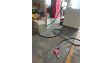 Gasoline dispenser to cube tank