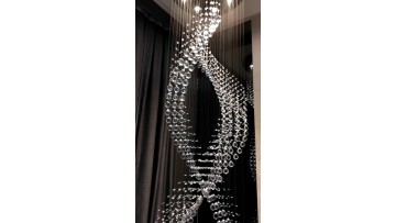 Luxury Modern Spiral Beads Chandelier
