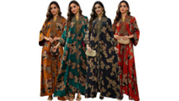 Muslim Eid Women Jalabiya Eid Dress Embroidery Diamond Abaya Party Dresses Luxury Abaya Caftan Kaftan Elegant Long Robe1