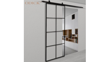 High end ODICK Narrow Frame Grill design top hanger aluminum  sliding door for interior1
