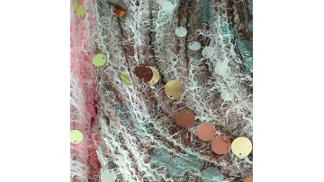 2023 New multi color sequin lace big sequin mesh wedding lace fabric by the yard1