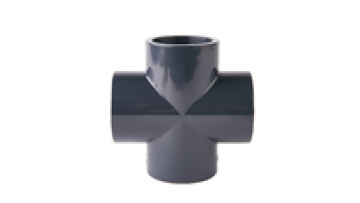 DIN/ANSI Standard UPVC Straight Equal Pipe Cross Customized Industrial PVC Pipe Fitting for Wholesale1