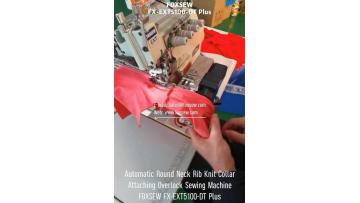 Automatic Rib Knit Collar Attaching Sewing Machine