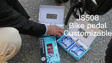 JS508 Custom Bike Pedals Sealed Bearing Aluminum Alloy Non-slip Widen Area Ultralight MTB Road Bike Pedal1