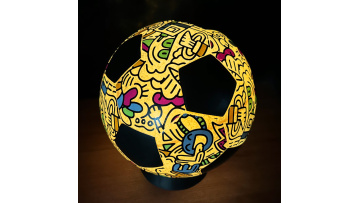 cartoon glow in the dark soccer ball size 5 