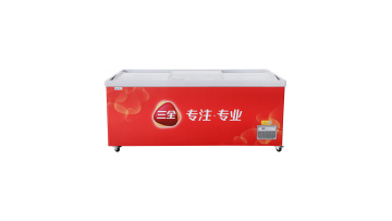 glass door chest freezer