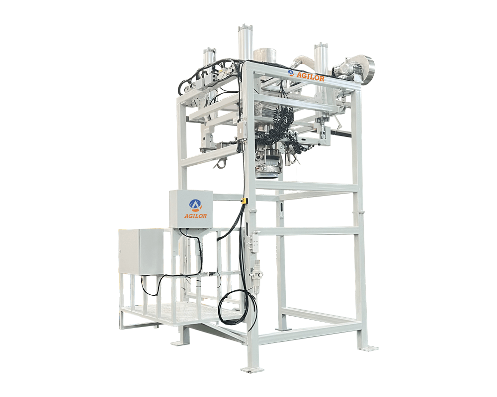 Packing machine with weighing tonnage