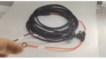 Exquisite black automotive wires