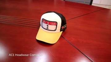 Yellow Brim Mesh Trucker Hat