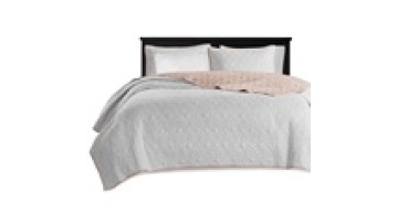 Fashion Design High Quality Stock Factory Supply Solid Embroidery  Microfiber Luxurious Woven Colored Bedspread1