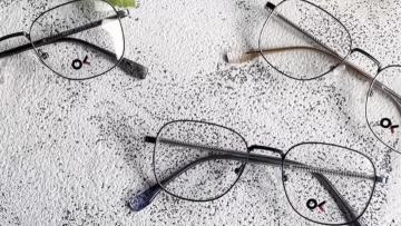 fashion design unisex slim metal optical glasses