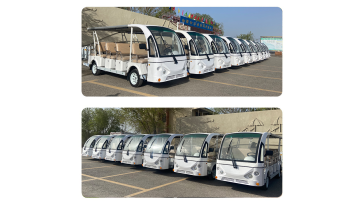 Customized sightseeing cars are in operation