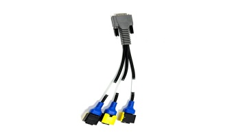 Custom HDB26 Male to 3 Way Exhaust Temperature Sensor Wiring Harness