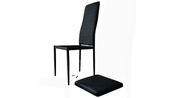 Round tube detachable fashionable dining chair