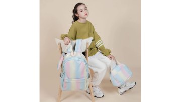 2022 Girls tie dye picnic schoolbags set laptop backpacks insulated cooler bag cute rainbow arket backpack for kid1