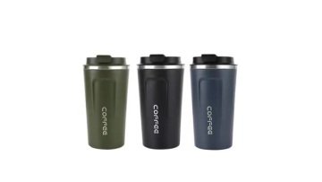 12oz insulated coffee tumbler with flip cover