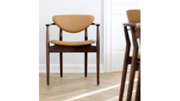 New design  modern furniture coffee shop wood and leather chair  restaurant1
