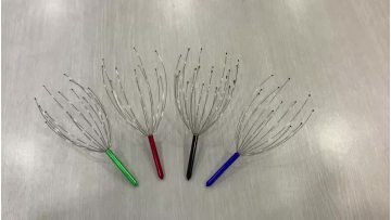 Hot Sale Spider Handheld metal head scalp massager1