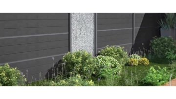 Garden Fence Outdoor Wood Plastic Composite WPC Fence board1