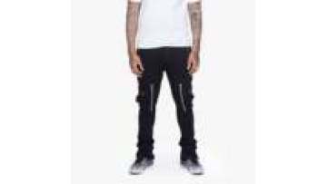 Custom Logo Multiple Pockets Trousers Calf Men Hip Hop Harem Pants Sports Trouser Jogger Sweatpants jeans1