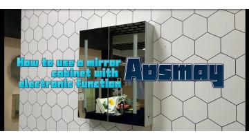 Aluminum mirror cabinet with sensor switch