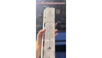 Injection-molded plastic base for power strips