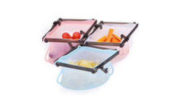 A New Product Peva Sustainable Eco Friendly Bap Free Silicone Reusable Zip  Food Storage Bags1