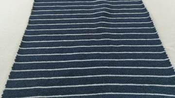 Customized Color Stripe Pattern Cotton55 Poly45 One Side Brush Weft Knitted Ant Fleece Fabric for Coat Home Textile1