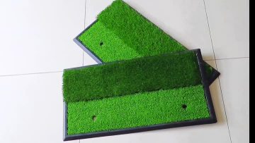 Durable Indoor Outdoor Golf Hitting Mat Dual Turf