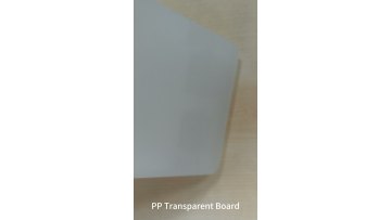 High Quality PP Transparent Sheet: Crystal Clear, Durable, Suitable For Industrial/Diy Projects