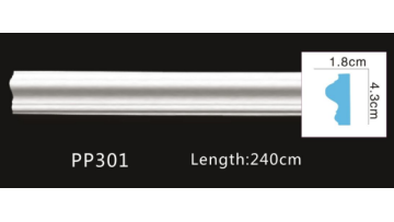Elegant Polyurethane Chair Rail Moulding for Modern Interior Design PP301