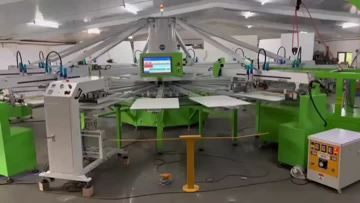 Octopus automatic screen printing machine