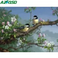 AZQSD Unframe Oil Painting By Numbers Set Birds DIY Home Decoration Paint By Numbers On Canvas Animal Acrylic Paint Unique Gift
