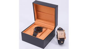Hanhong Factory Manufacturers Elegant design Watch Travel box Luxury PU leather gift wrap Flip custom watch case1