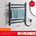 Intelligent Thermostatic Electric Heating Towel Rack Shelf Space Aluminum Heating Household Towel Drying Racks Rail Towel Warmer