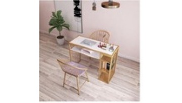 Free sample wholesale  Modern style New models tempering glass wireless charge furniture Beauty salon Manicure Nail table1